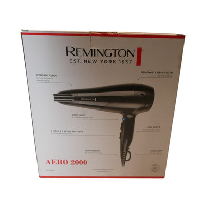 Remington D3190AU Aero 2000 Hair Dryer - Black