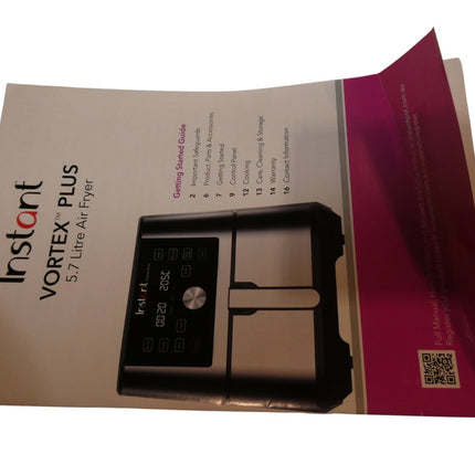 Instant Pot Vortex Plus Air Fryer XXL, Stainless Steel, 5.7L, 1.8kg Capacity