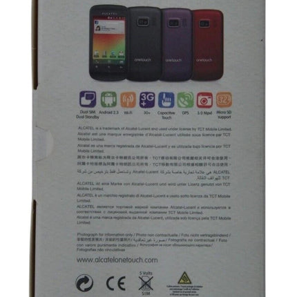 Alcatel One Touch 918D 3G Android 3.15MP Dual SIM Phone - Black