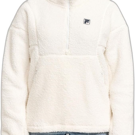 FILA Women's Monika Quarter Zip, Arctic White, XX-Large