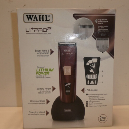 Wahl Li+ Pro 2 Cordless/Cord Hair Professional Clipper