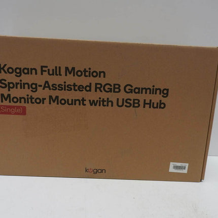 Kogan Full Motion Spring-Assisted RGB Gaming Monitor Mount with USB Hub (Single)
