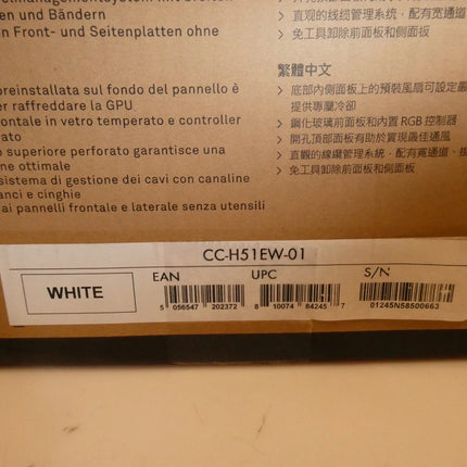 Nzxt H5 Elite (E-ATX) Mid Tower Cabinet (White)