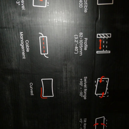 Brateck Extra Long Arm Full-Motion TV Wall Mount For Most 43'-80' Flat Panel TVs