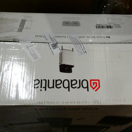 Brabantia BO Touch Bin Hi 2 x 30 Litre, White (Dent)