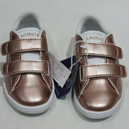 Lacoste Carnaby EVO 318 2 Baby Fashion Shoes, Pink/White - 7 US