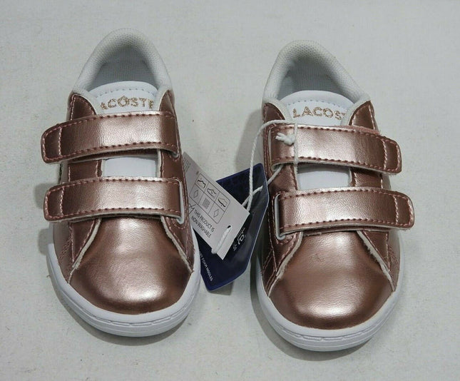 Lacoste Carnaby EVO 318 2 Baby Fashion Shoes, Pink/White - 7 US