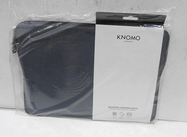 Knomo Embossed 13" Laptop Sleeve, Slim, Lightweight Leather Laptop Sleeve Compat