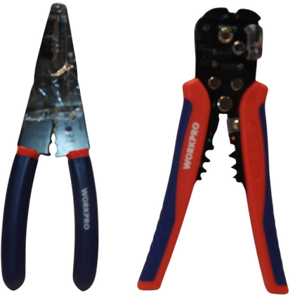 WORKPRO Wire Stripper Set, 8-Inch Multi-Tool Stripper and 8-Inch Self-Adjusting