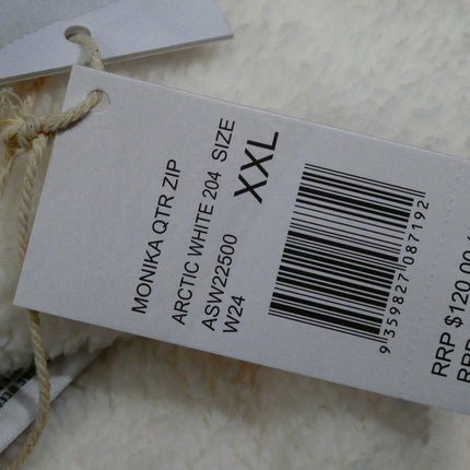 FILA Women's Monika Quarter Zip, Arctic White, XX-Large