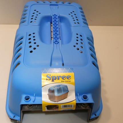 Pet Carrier: Hard-Sided Dog Carrier, Cat Carrier, Small Animal Carrier in Blue