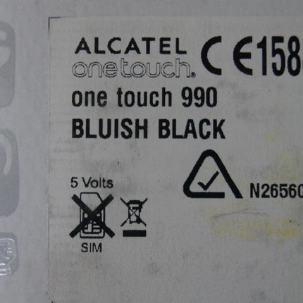 Alcatel OneTouch OT-990 3G GPS Android 5MP Mobile Phone - Black