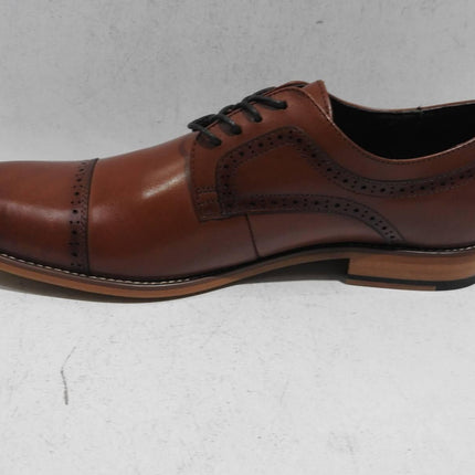 Stacy Adams Dickinson 25066 Cap Toe Dress Oxford Shoe, Cognac, US 12 M, UK 11