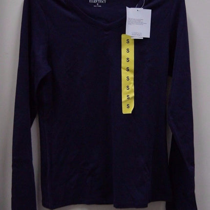 12 x Ellen Tracy Woman's Full T-Shirt Purple T-Shirt Size - S