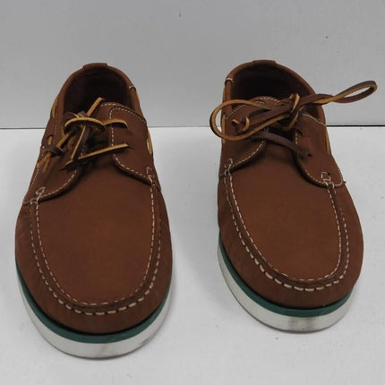 Brando Men's Lace-Up Flats Shoes, Cognac, 40 EU