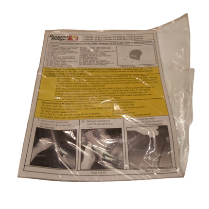 Rugged Ridge 17756.21 XHD Low and High Mount Snorkel Kit for Select Jeep Wrangle