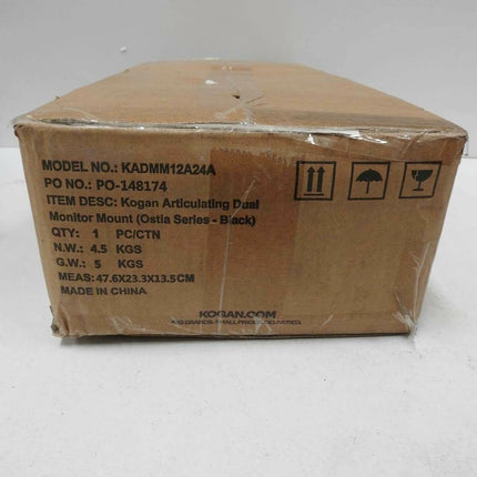 Kogan Articulating Dual Monitor Mount (Ostia Series - Black)