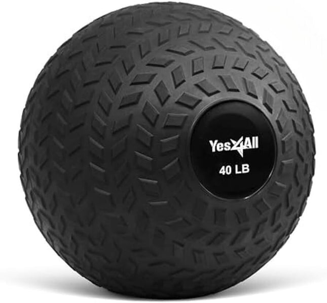 Yes4All Slam Balls Tread Exercise Ball 18KG/40LB