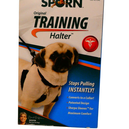 Sporn Original Training Dog Halter Black Medium , neck 30-43cm