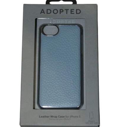 Adopted Leather Wrap Case for iPhone 5 - Moonlight/Silver