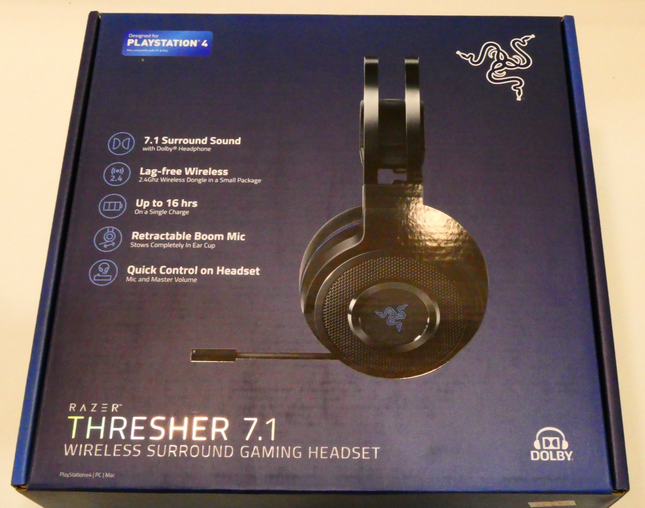 Razer Thresher 7.1 - Playstation 4 & PC Wireless Gaming Headset - 7.1 Dolby Surr