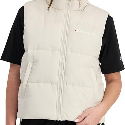 Champion Women's Rochester Puffer Vest, Smoked Sand, Small