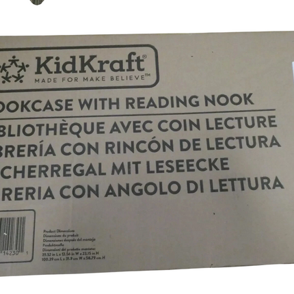 KidKraft Bookcase with Reading Nook Toy - White