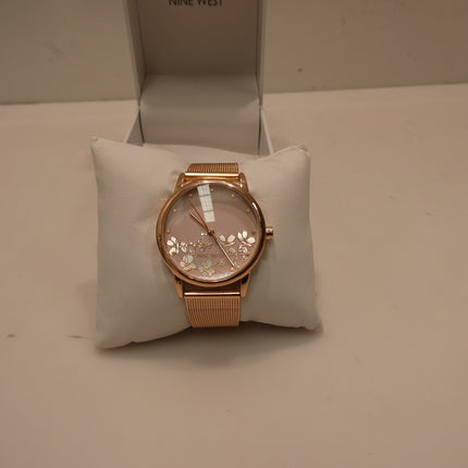 Nine West Women's Bracelet Watch, Rose Gold, NW/2428FLRG
