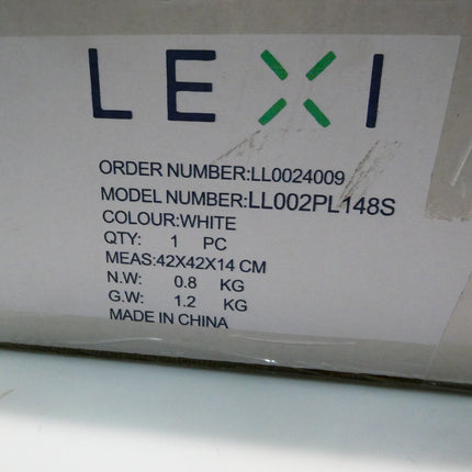 Lexi Lighting Seraphina Pendant Light, Small White Pleated Wave Fabric Lampshade