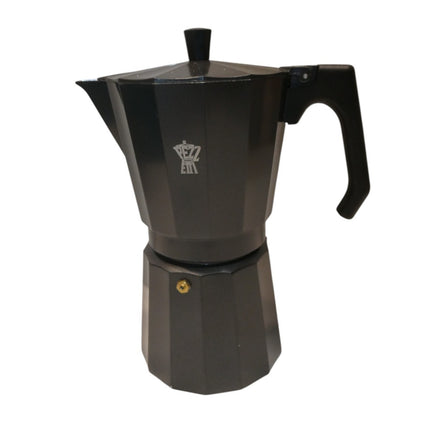Pezzetti Luxexpress 12 Cup Black Stove Top Coffee Maker, Black