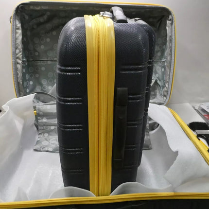 Rockland Melbourne Hardside Expandable Spinner Wheel Luggage, Navy, 2-Piece Set