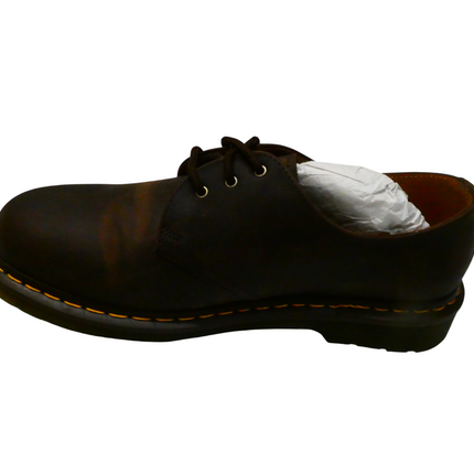 Dr. Martens Unisex 1461 3-Eye Oxford Shoe Crazy Horse Leather, Dark Brown, UK 10