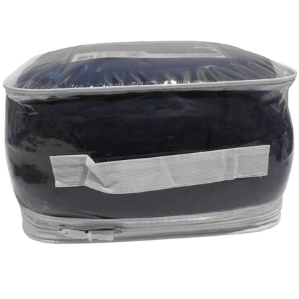 Lush Decor Ruffle Skirt Bedspread, Navy, Queen