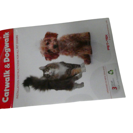 Pet-Tek Glass Fitting Dog Door, Clear