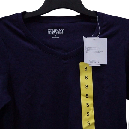 12 x Ellen Tracy Woman's Full T-Shirt Purple T-Shirt Size - S