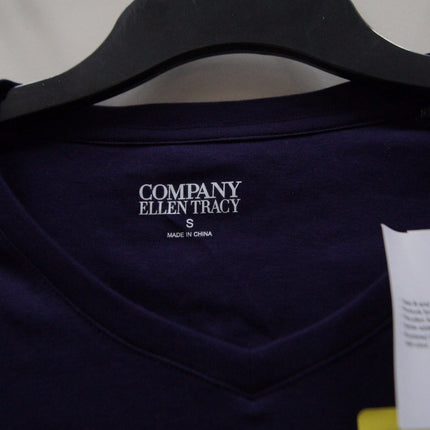 12 x Ellen Tracy Woman's Full T-Shirt Purple T-Shirt Size - S