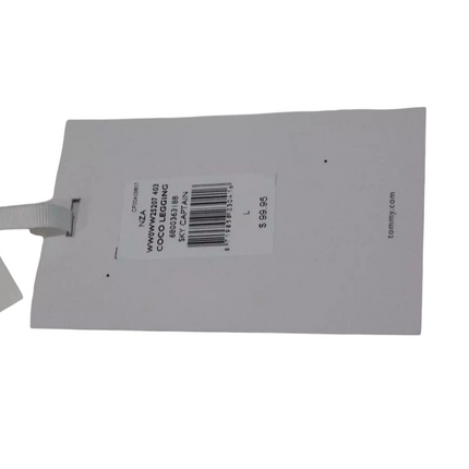 Tommy Hilfiger Women's Logo Waistband Multicolour Stripe Leggings Sky Captain LG