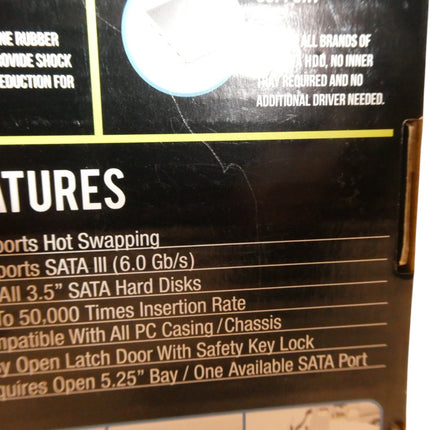 KingWin KF-1002-BK SATA Internal Hot Swap Rack with Lock