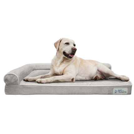 PetFusion Memory Foam Dog Bed (The BetterLounge) with Waterproof Liner & Removab