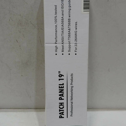 Monoprice Cat5e FTP 19-inch 1U Patch Panel Dual IDC, 24-Port