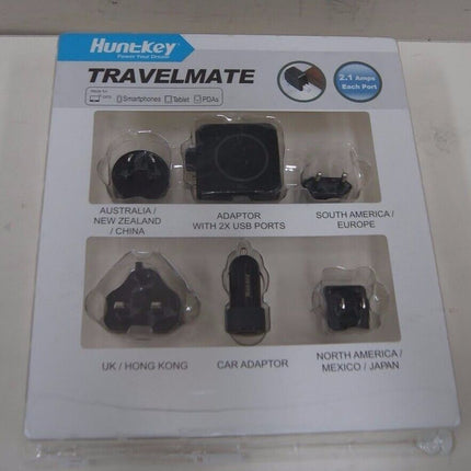 Hunt key Travel Mate D204 Multi Plugs USB Wall Charger Adapter