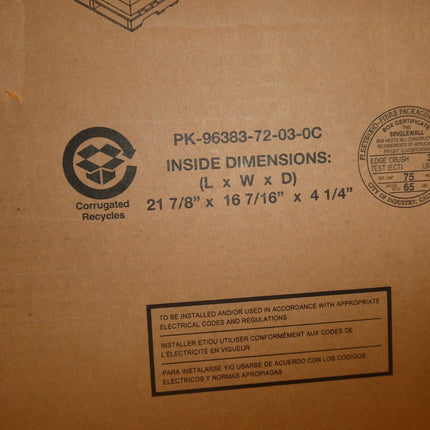 Leviton 47605-21E SMC 21-Inch Series, Structured Media Enclosure Only - White