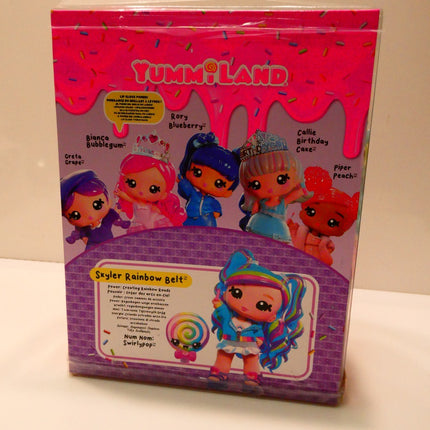 Yummiland Large Doll and Lip Gloss Pet - Skyler Rainbow Belt, Comes with DIY Kit