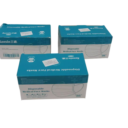 4 x Sansin Disposable Medical Face Mask 50 Pieces