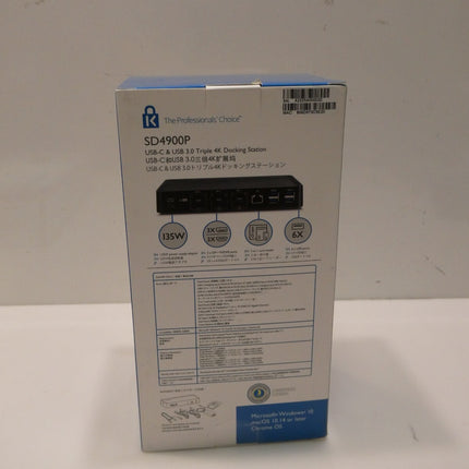 Kensington SD4900P Triple 4k Display Docking Station for Windows, MacBooks and S