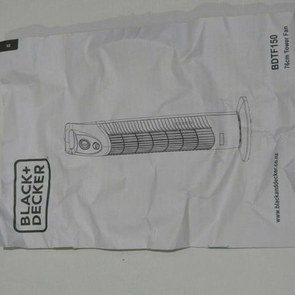 Black & Decker 76cm BDTF150 Upright Tower Fan