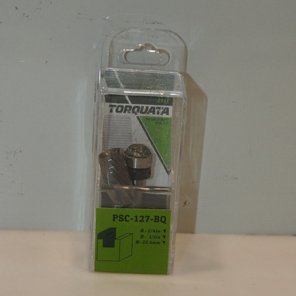 Torquata 1/4 Inch Shank Spiral Compression Pattern Follow Bit, 12.7 mm Diameter