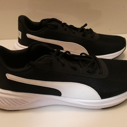 PUMA Men's Night Runner V2 Sneaker, Black/White, US 9.5