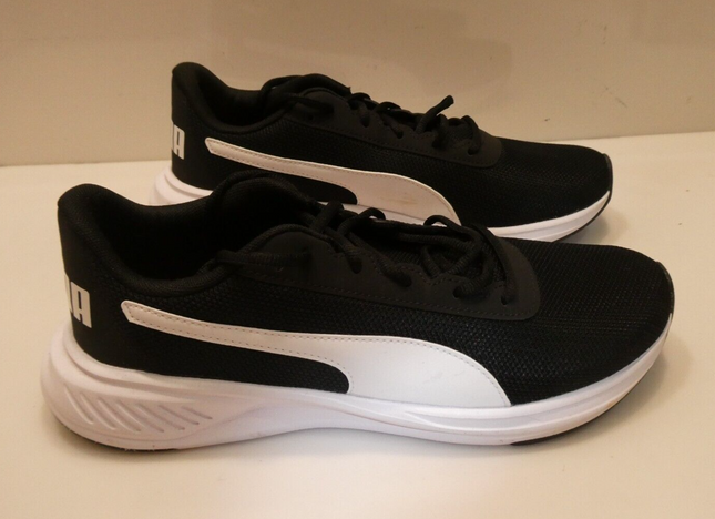 PUMA Men's Night Runner V2 Sneaker, Black/White, US 9.5