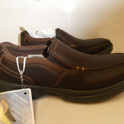 Clarks Men's Bradley Vibe Oxford, Tan Tumbled Leather, 7.5 US